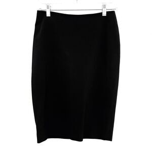 Vintage Y2K Teenflo Zip Hem Pencil Skirt Black Size 0